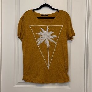 Pargan men’s Mustard Palm Tree Tee
